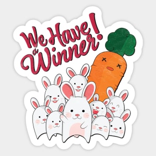 Winner Bunny Sticker